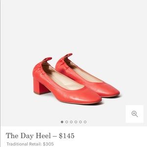Everlane Day Heel in Red